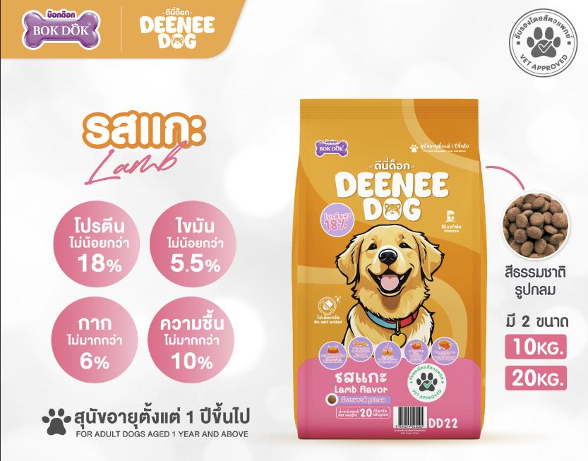 อาหารเม็ดสำหรับสุนัข DEENEE DOG ไม่เติมเกลือ ขนสวย โปรตีน18% สารอาหารครบถ้วน (ขนาด 20 kg) - Image 3